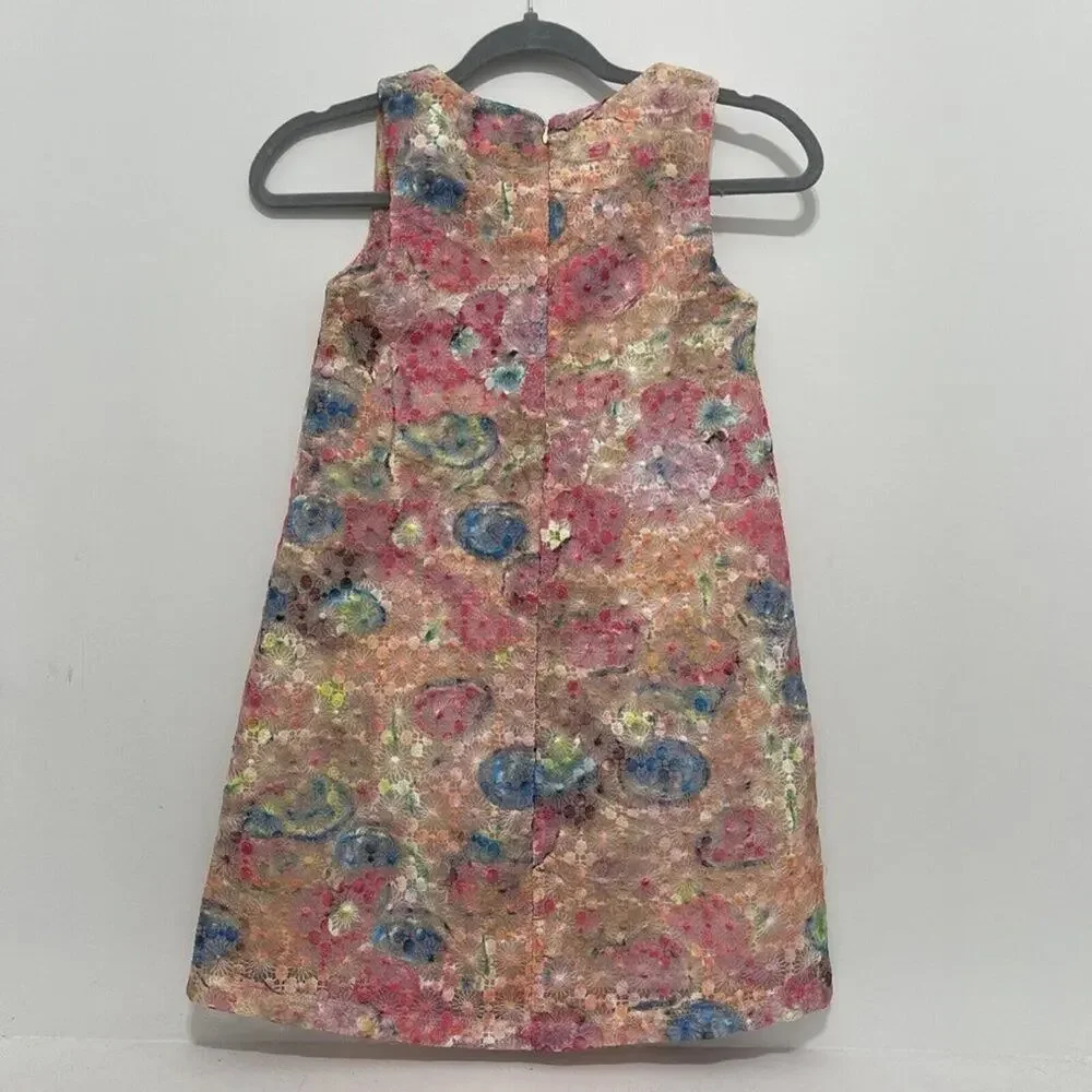 Imoga Girls Pink Multi Kylie A-Line Embroidered Dress Size 10 NWOT